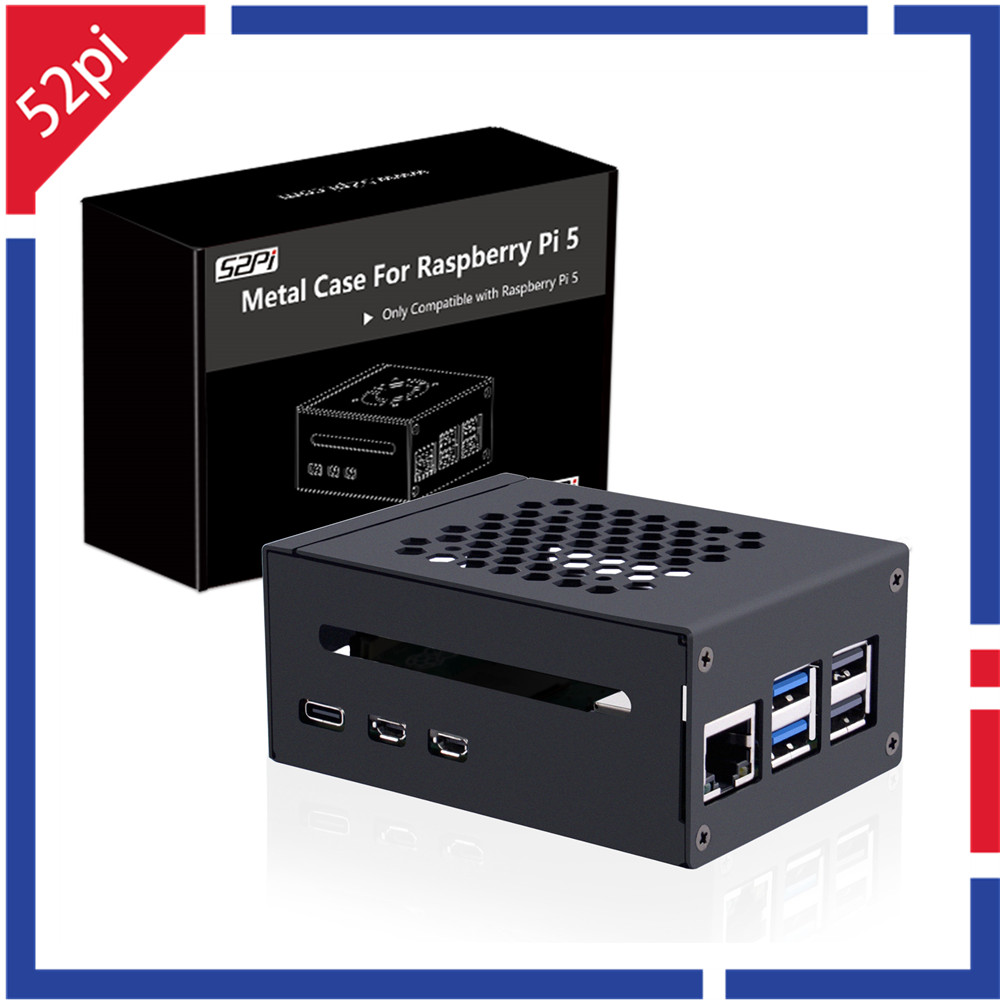52Pi  Raspberry Pi 5 Metal Cas - Argon One V3 M.2 Nvme Case review and price